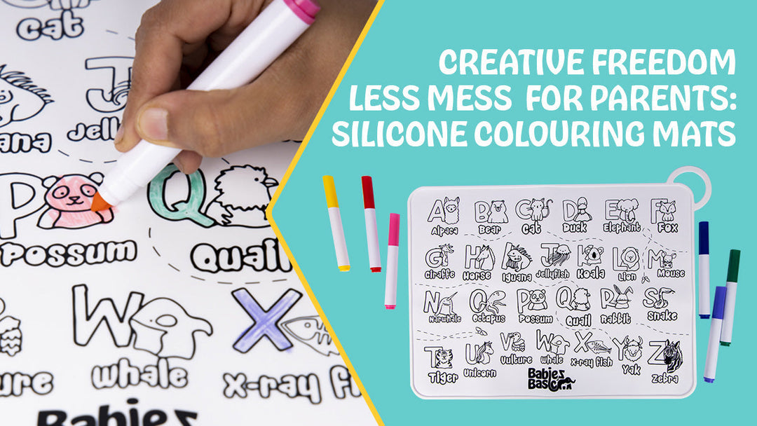 Creative Freedom for Babies, Less Mess for Parents: Silicone Colouring Mats