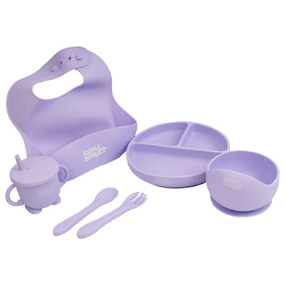 Six Piece Silicone Feeding Sets