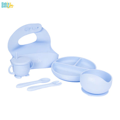 Six Piece Silicone Feeding Sets