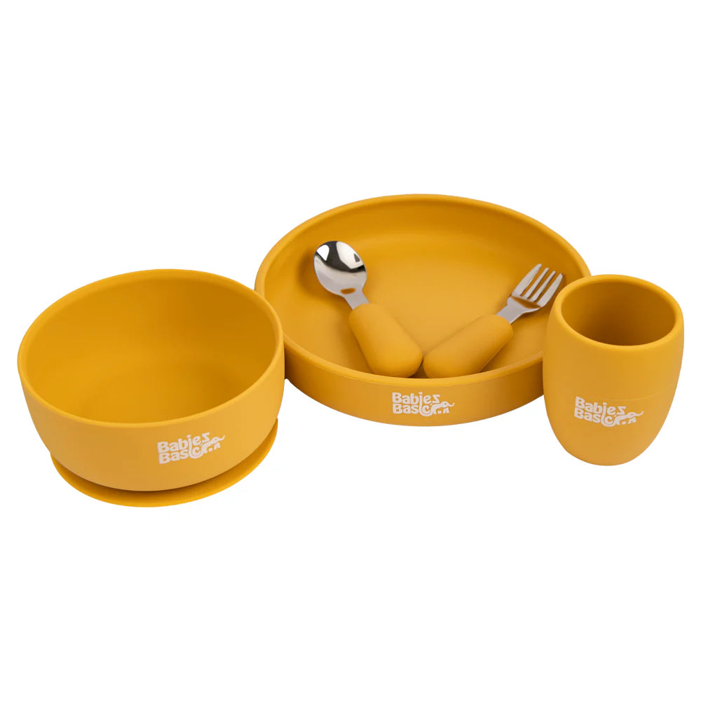 Five Piece Silicone Feeding Set