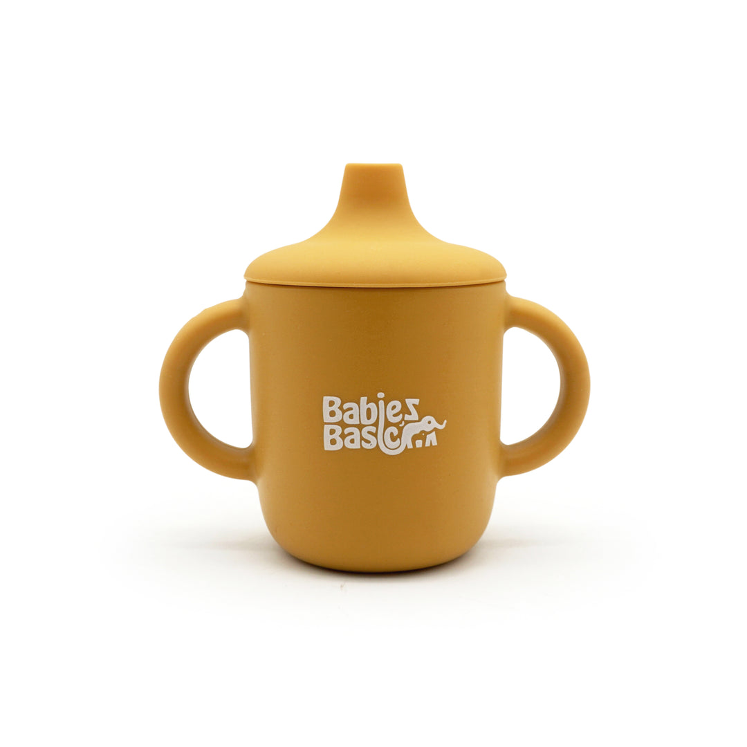 Babies Basic Stage 1 Silicone Trainer Cup with handles for Babies, Yellow
