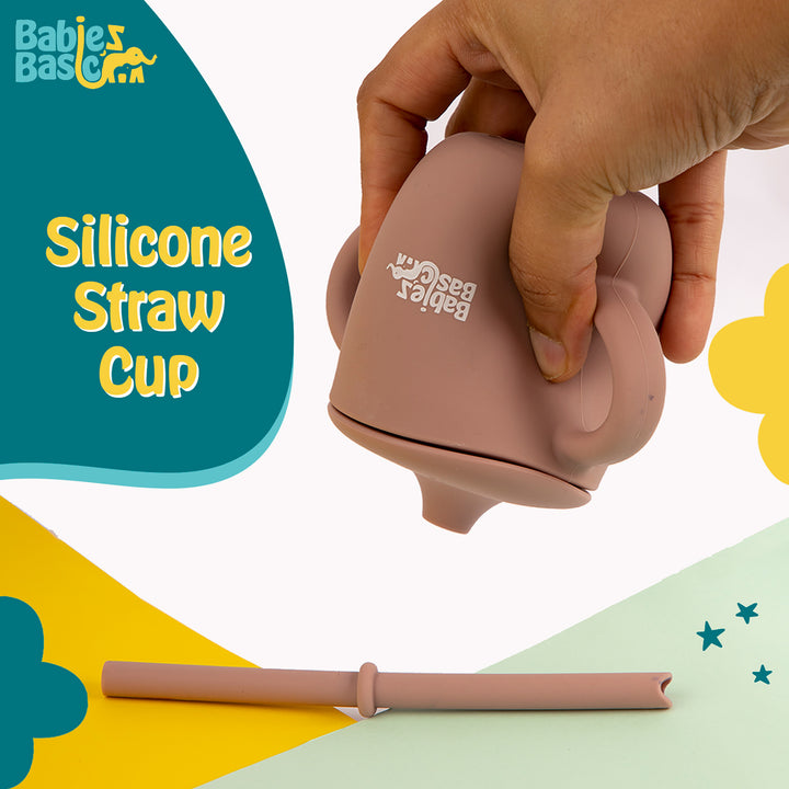 Babies Basic - Stage 2 Silicone Cup with Straw