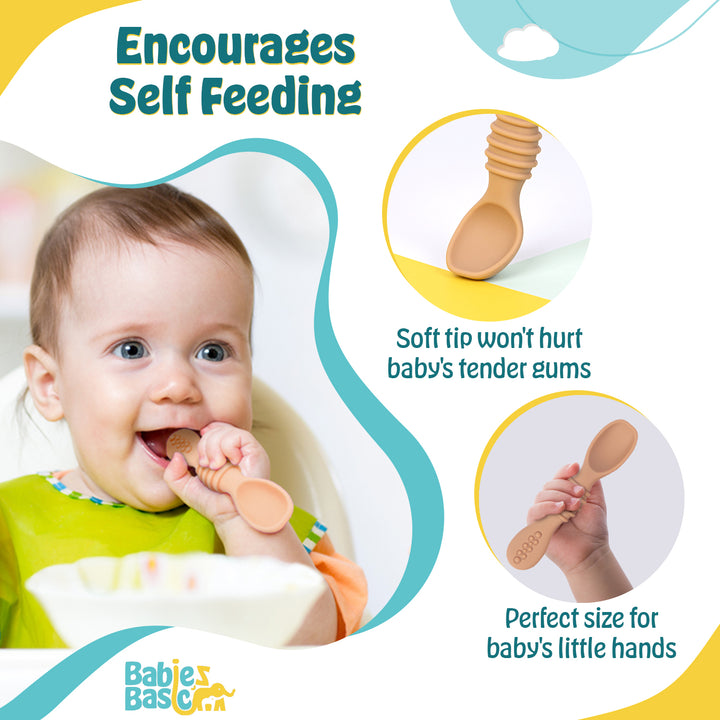 Stage 1 BPA-Free Silicone Spoon Set
