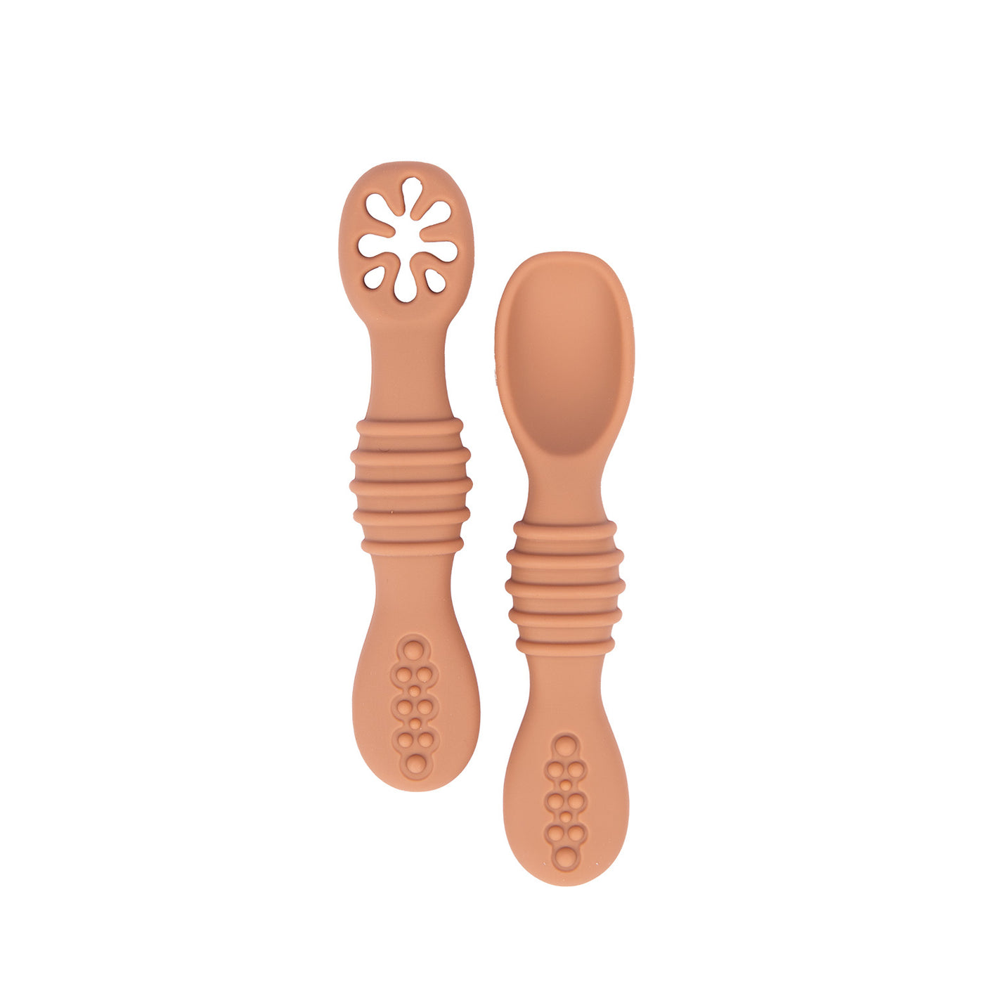 Stage 1 Spoon Set with Masher - Blush | Non-Toxic & Multi-Functional |  For Stylish and Safe First Feeds