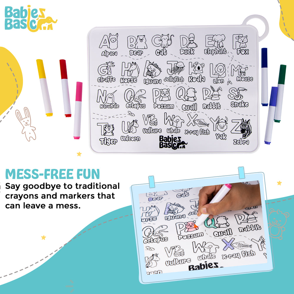 Mat For Coloring Silicone Colouring Mat – BabiesBasic