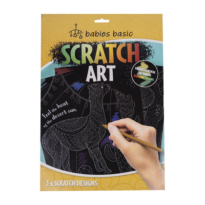 Magic Scratch Art. Custom Designs made specially for kids of all ages - Pack of 3 large cards