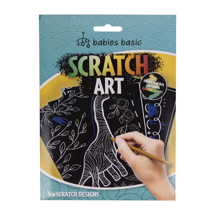 Pack of 5 Magic Scratch Art Cards | Custom Designs for Younger Kids |