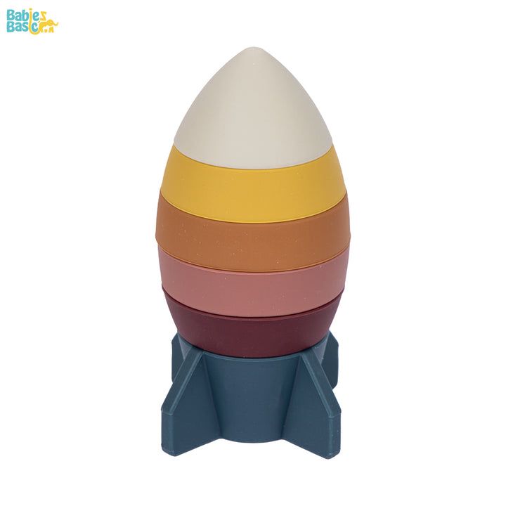 Silicone Stacking Toy for Babies/Kids - Rocket Original | Non-Toxic & Fun |  For Safe and Exciting Playtime