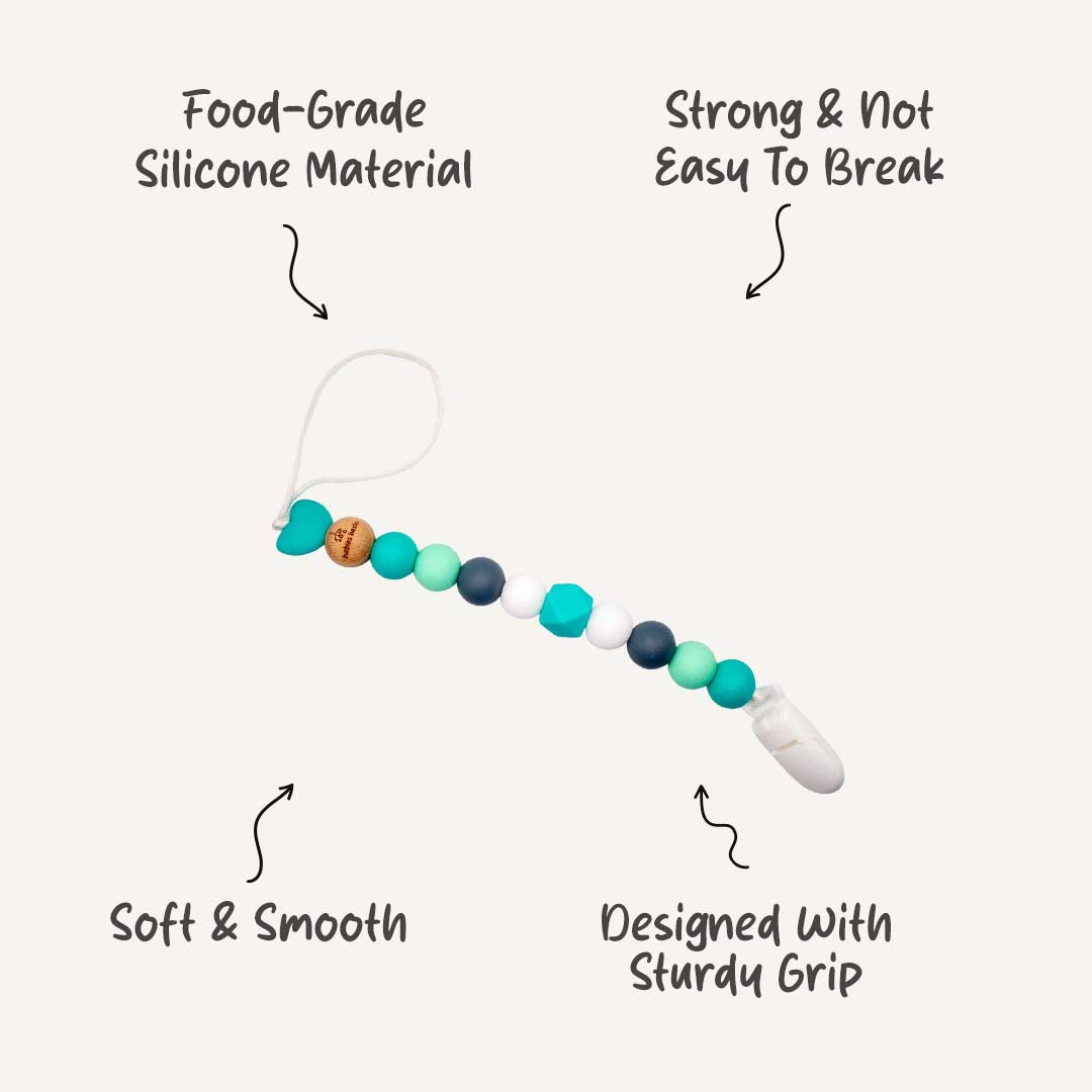 Pacifier Clip for Babies | Safe & Stylish | Non-Toxic & Durable