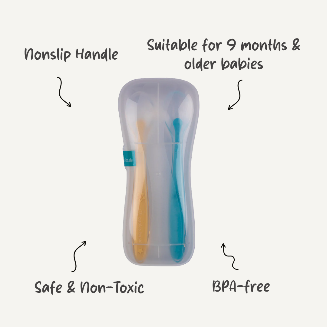 Silicone Spoons - Large | Non-Toxic & Gentle |  For Comfortable and Safe Feeding