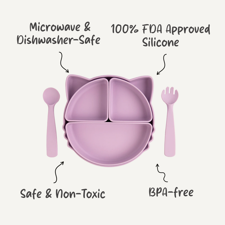 Silicone Feeding Set With Removable Sections