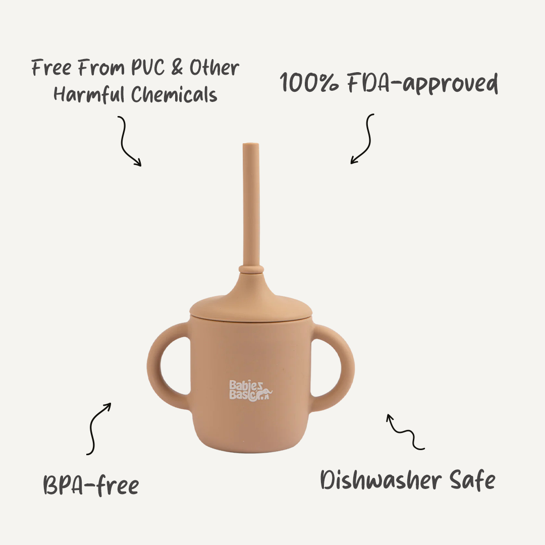 Babies Basic - Stage 2 Silicone Cup with Straw