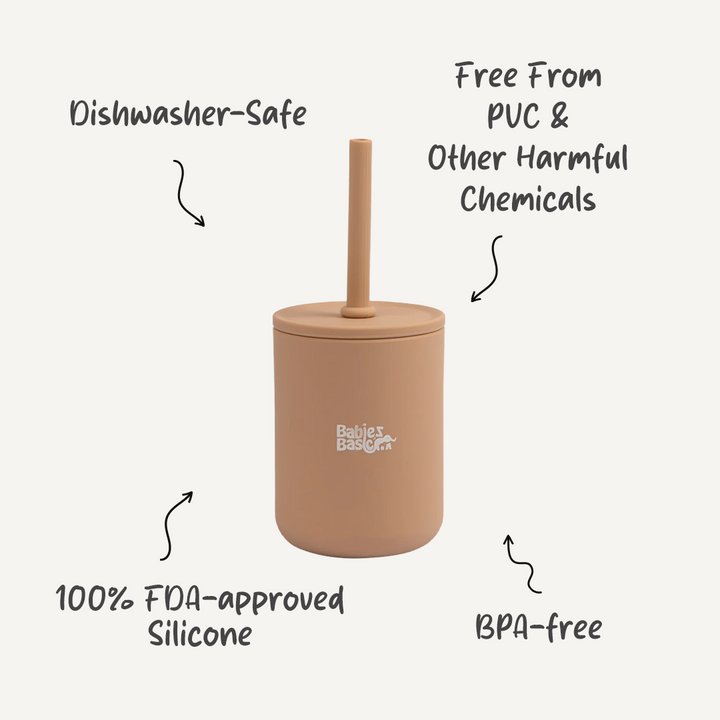 Babies Basic - Stage 3 Silicone Cup with Straw