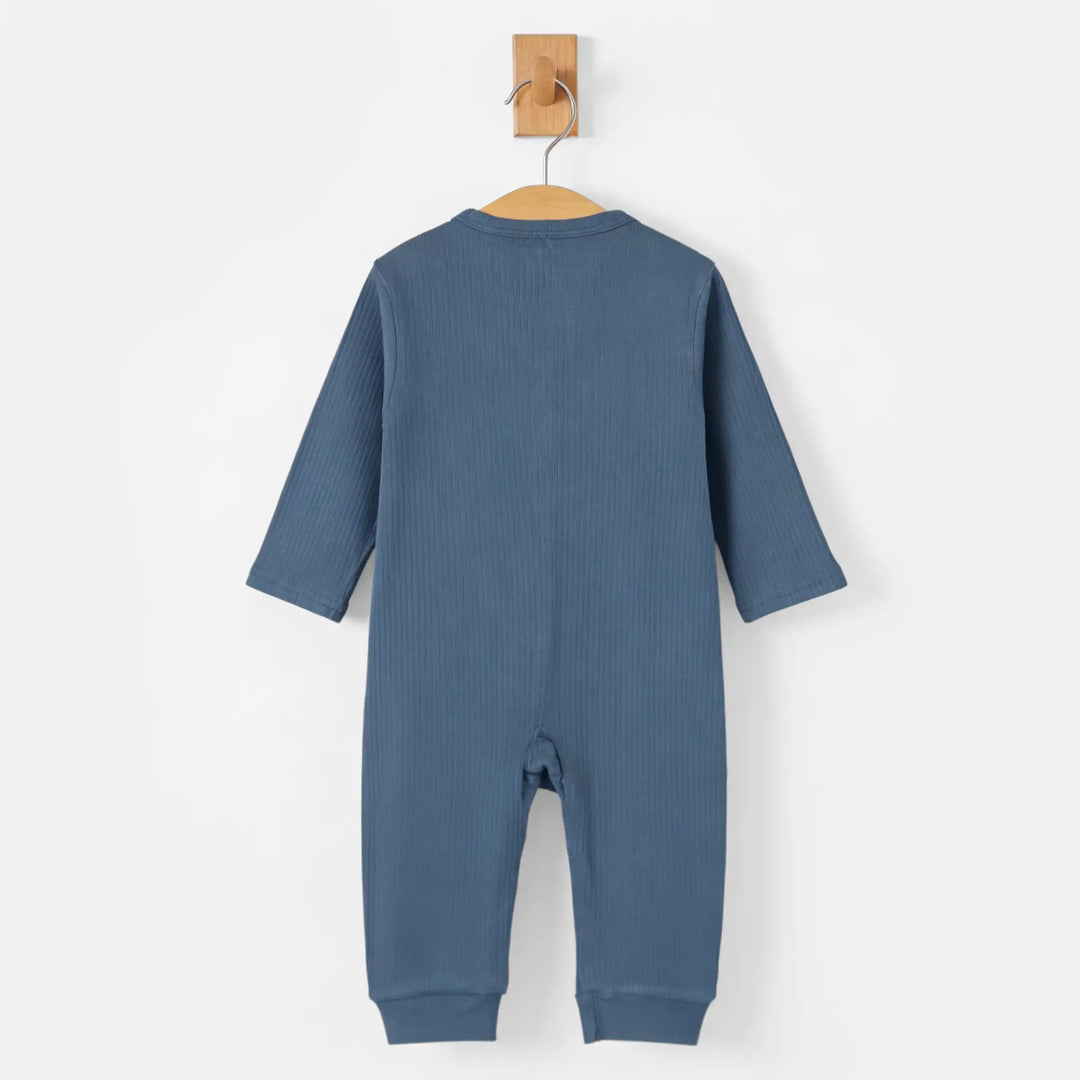 Babies Basic Ribbed Cotton Sleepsuit/Romper