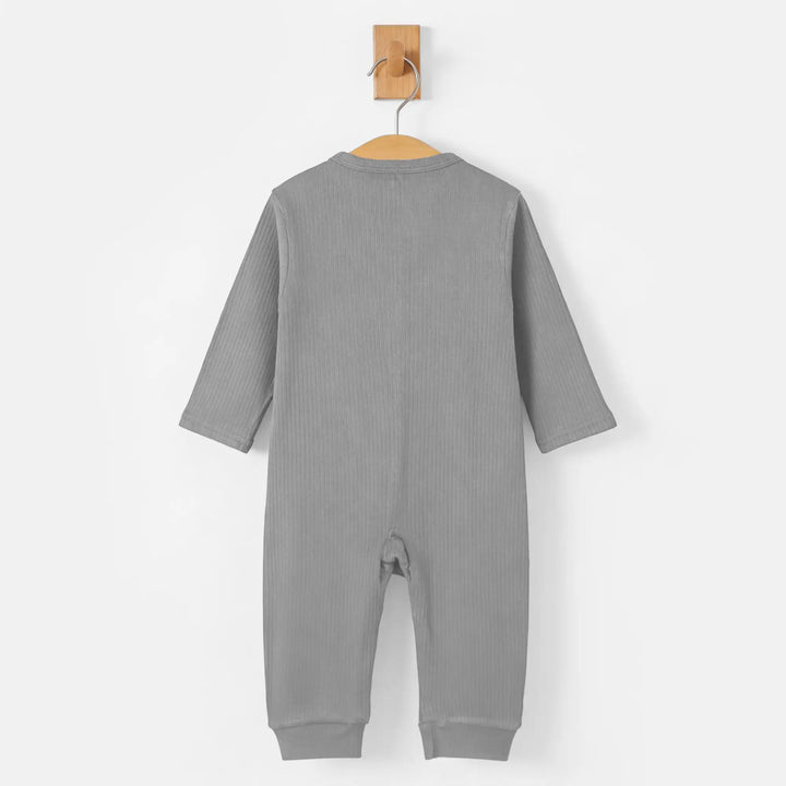 Babies Basic Ribbed Cotton Sleepsuit/Romper