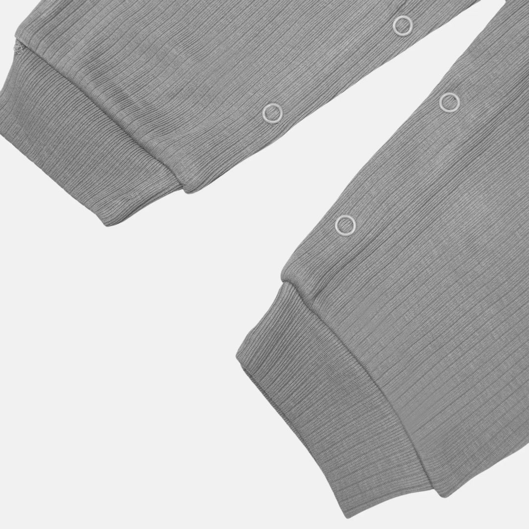 Babies Basic Ribbed Cotton Sleepsuit/Romper