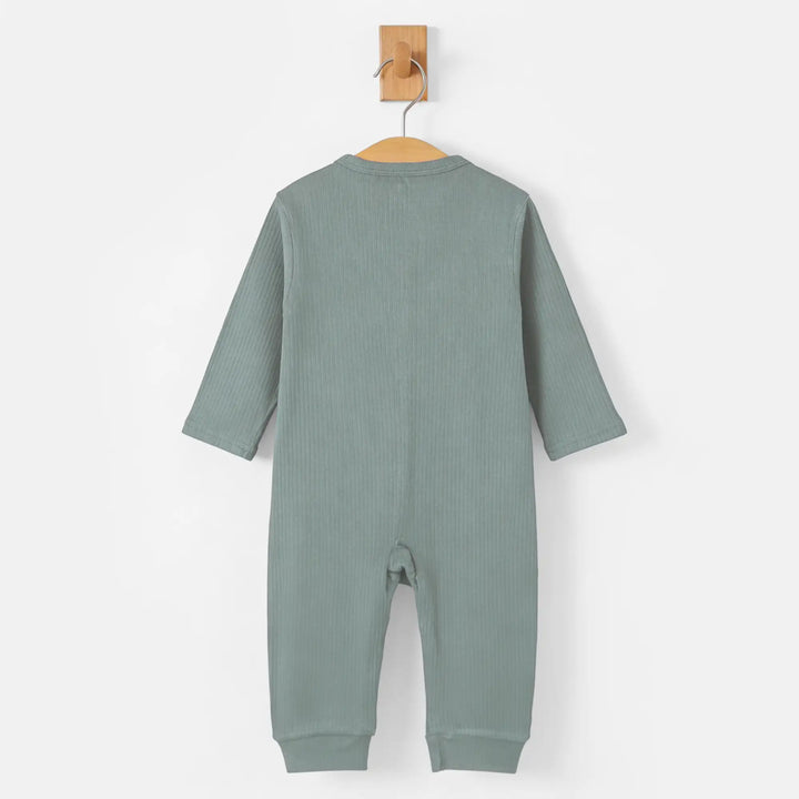 Babies Basic Ribbed Cotton Sleepsuit/Romper
