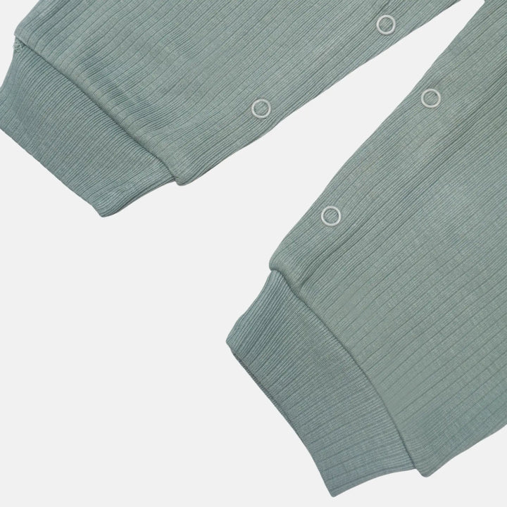 Babies Basic Ribbed Cotton Sleepsuit/Romper