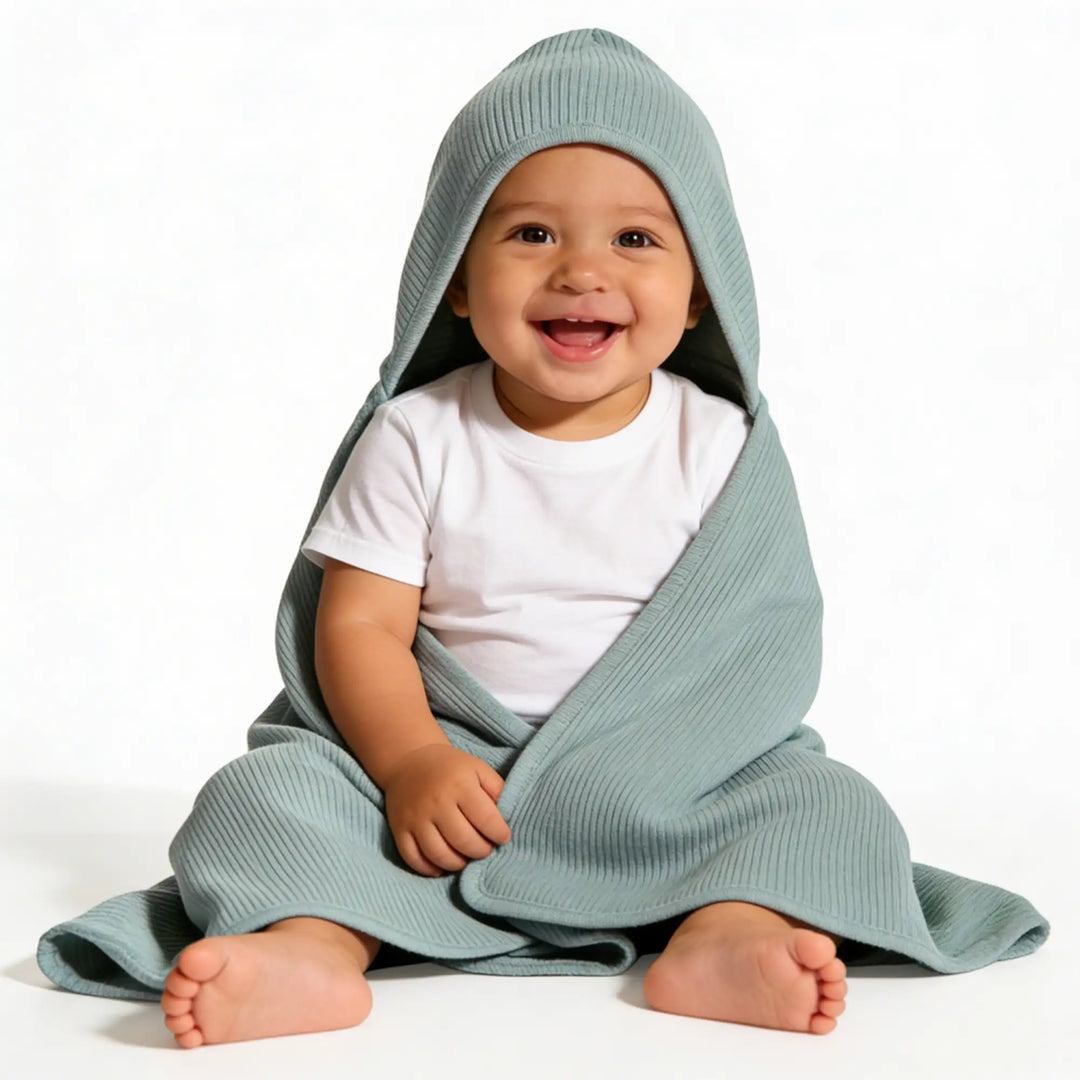 Babies Basic Ribbed Cotton Blanket/Swaddle - Pack of 3