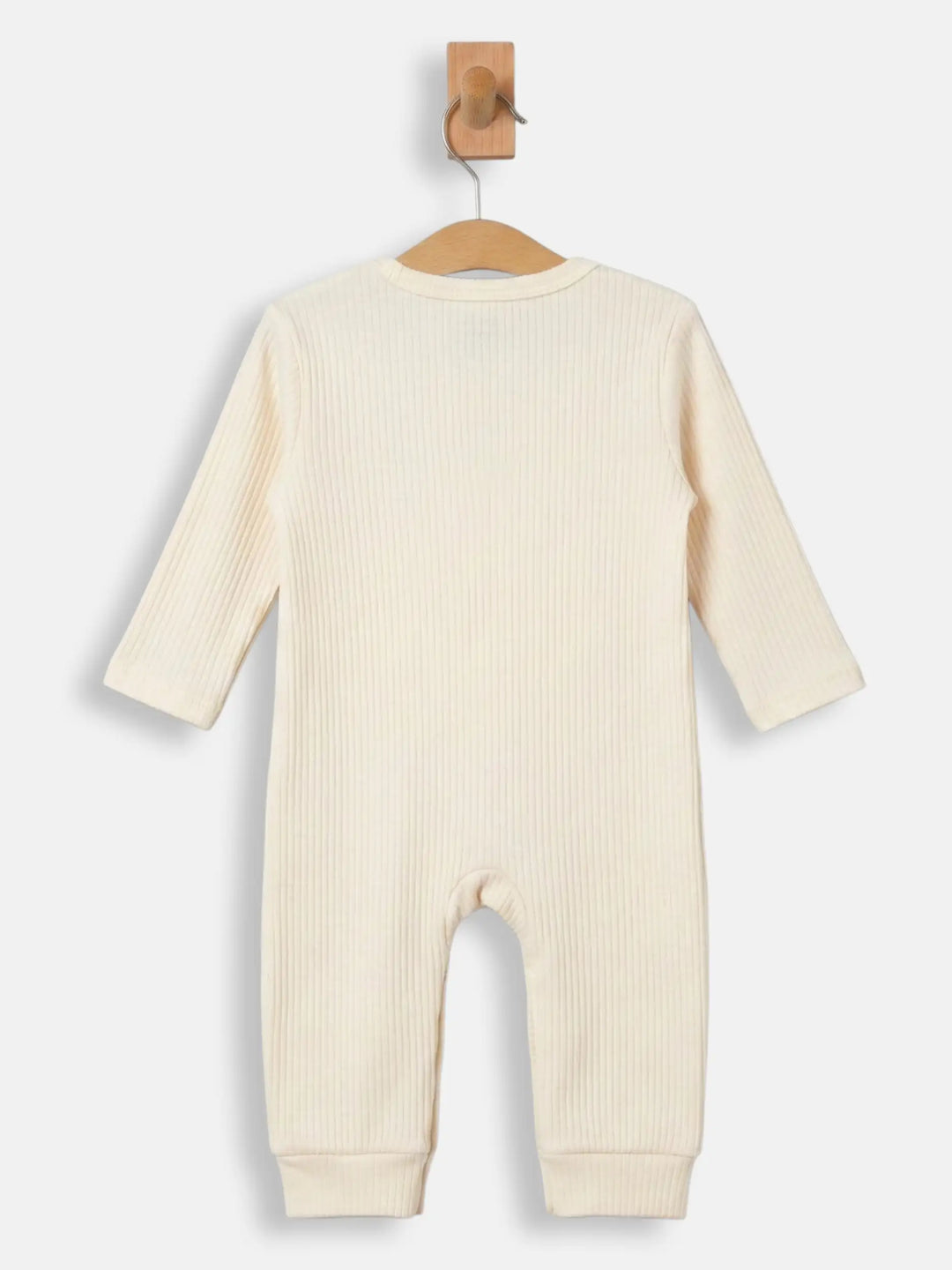 Babies Basic Ribbed Cotton Set with Sleepsuit/Romper, Cap and Bib