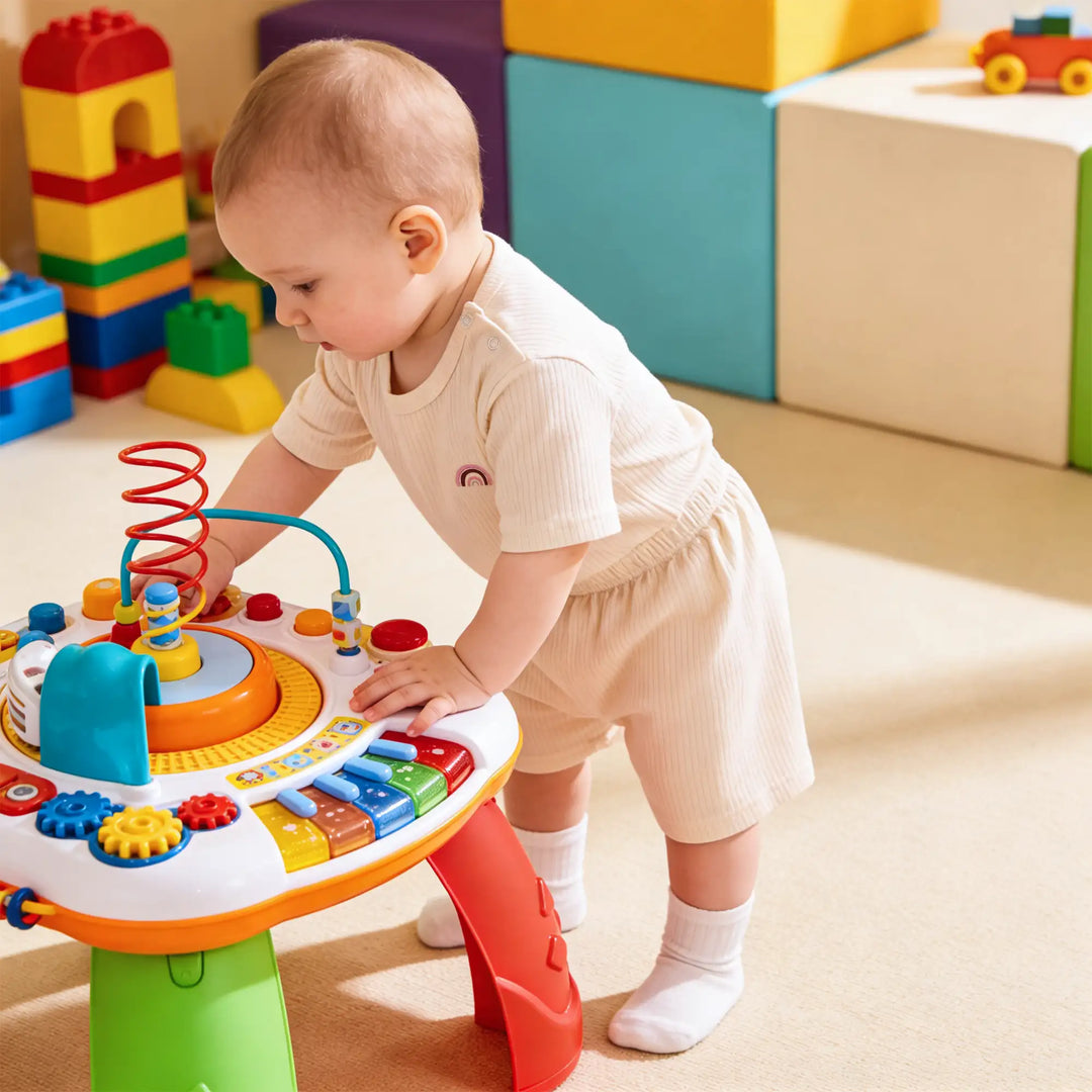 Babies Basic Ribbed Cotton Short Sleeves T-shirt and Plain Shorts Set - Pack of 3