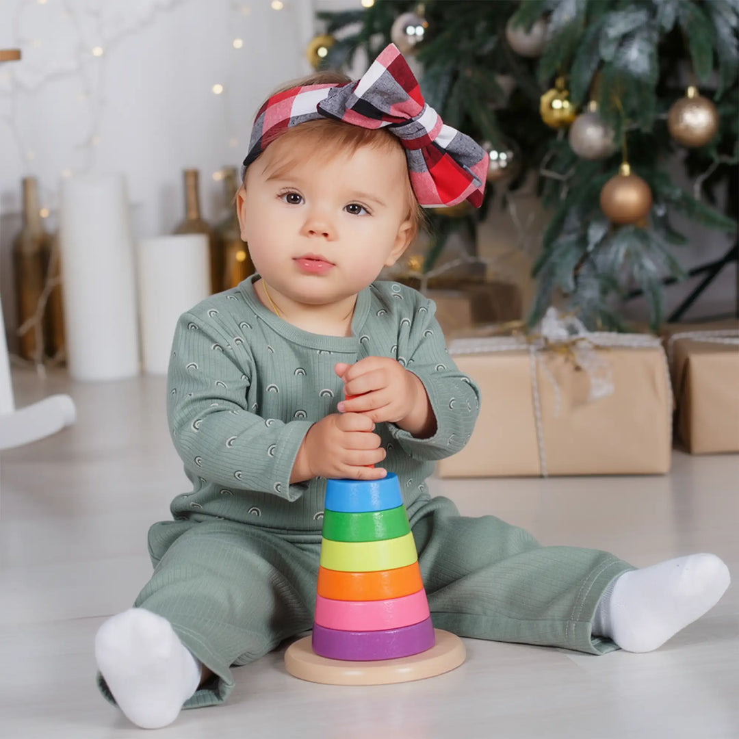Babies Basic Ribbed Cotton Printed Short Sleeves T-shirt and Pyjama Set