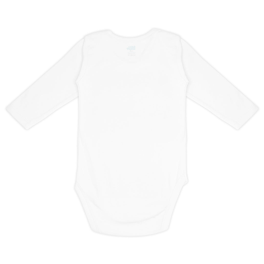 Set of 3 Long Sleeves Rompers/Bodysuits (White) - Up to 24 Months | 100% Cotton |