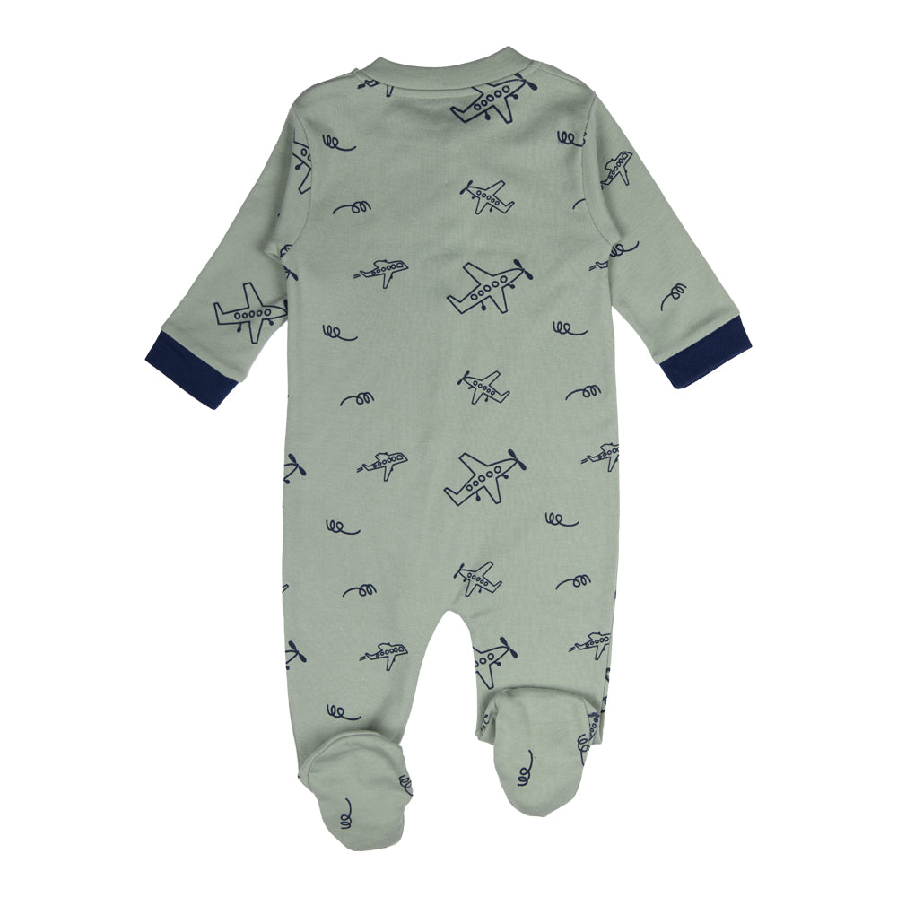 BabiesBasic 100% Cotton Printed Long Sleeves Jumpsuit/Romper/Sleepsuit With Feet Covering For Babies