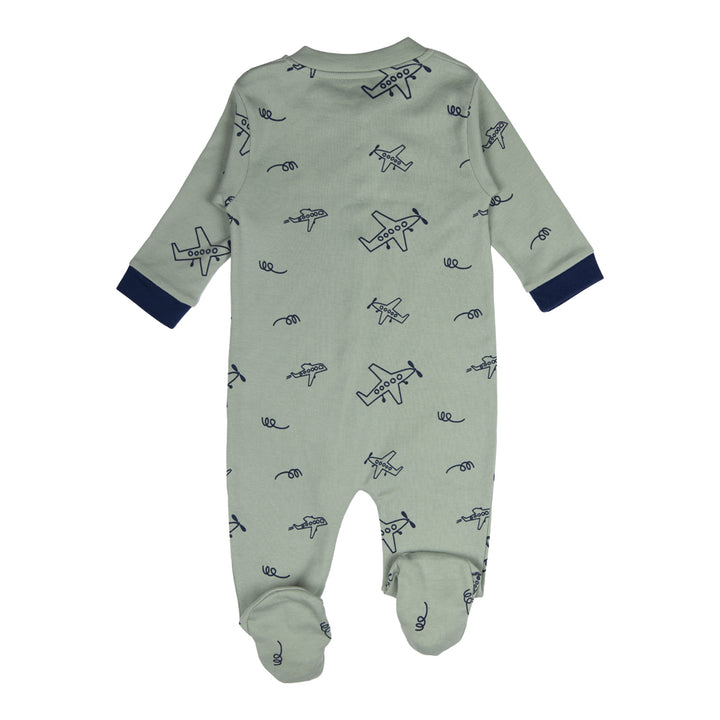 BabiesBasic 100% Cotton Printed Long Sleeves Jumpsuit/Romper/Sleepsuit With Feet Covering For Babies