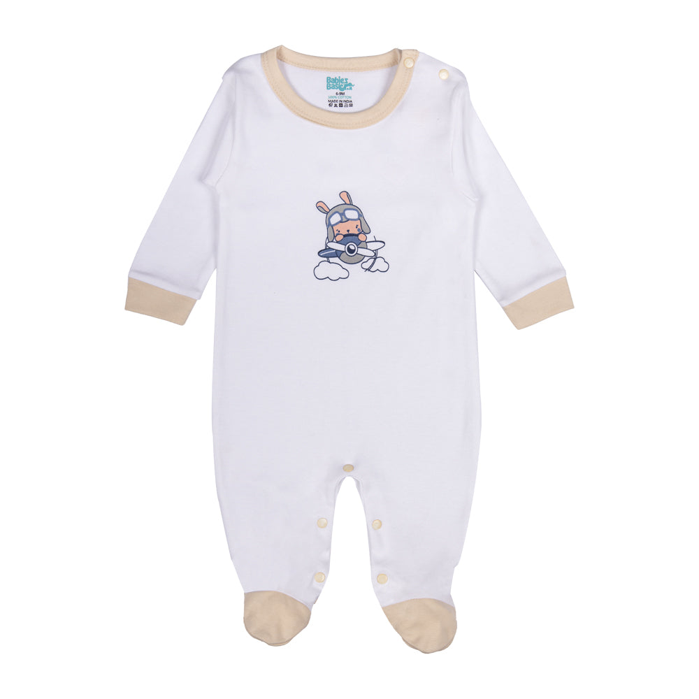 Best Printed Unisex 5 Piece Baby Set in Green | 100% Cotton | Soft & Versatile