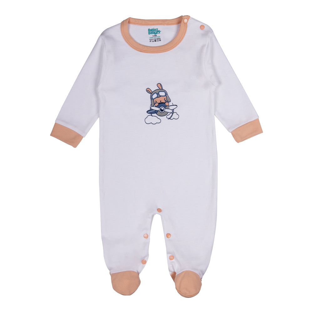 Best Printed Unisex 5 Piece Baby Set in Green | 100% Cotton | Soft & Versatile