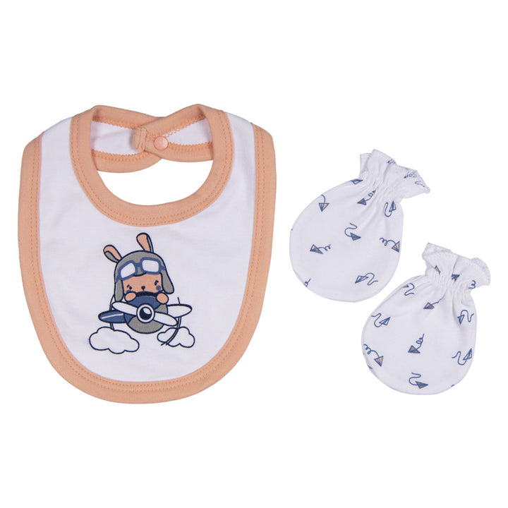 Best Printed Unisex 5 Piece Baby Set in Green | 100% Cotton | Soft & Versatile