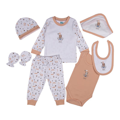 Seven piece unisex 100% cotton Gift Set