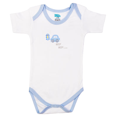 Babies Basic - 3pc-Set - Short Sleeves Printed Romper