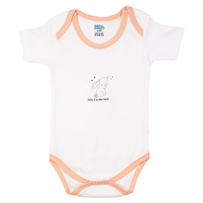 Babies Basic - 3pc-Set - Short Sleeves Printed Romper