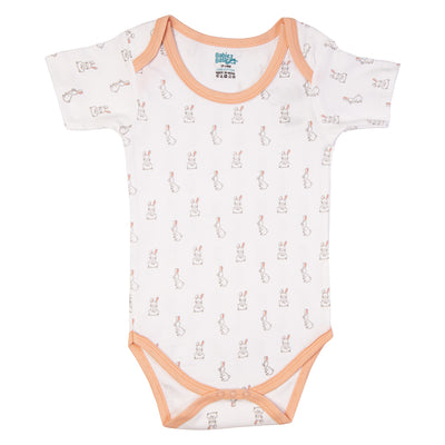 Babies Basic - 3pc-Set - Short Sleeves Printed Romper