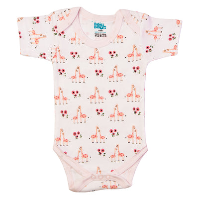 Babies Basic - 3pc-Set - Short Sleeves Printed Romper