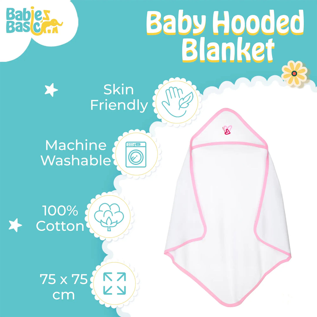 Babies Basic 100% Cotton Swaddle / Receiving Blanket for New Born