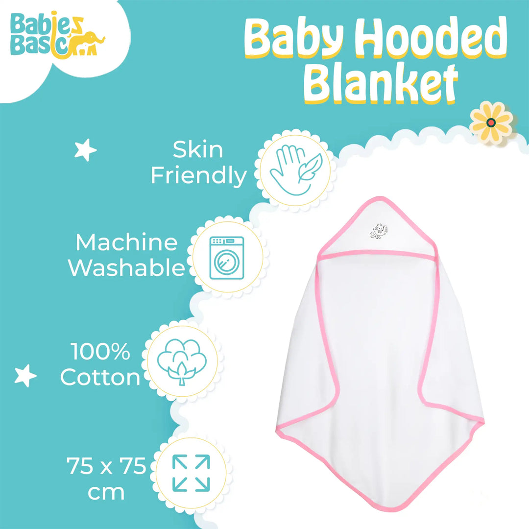 Babies Basic 100% Cotton Swaddle / Receiving Blanket for New Born - Pack of 3