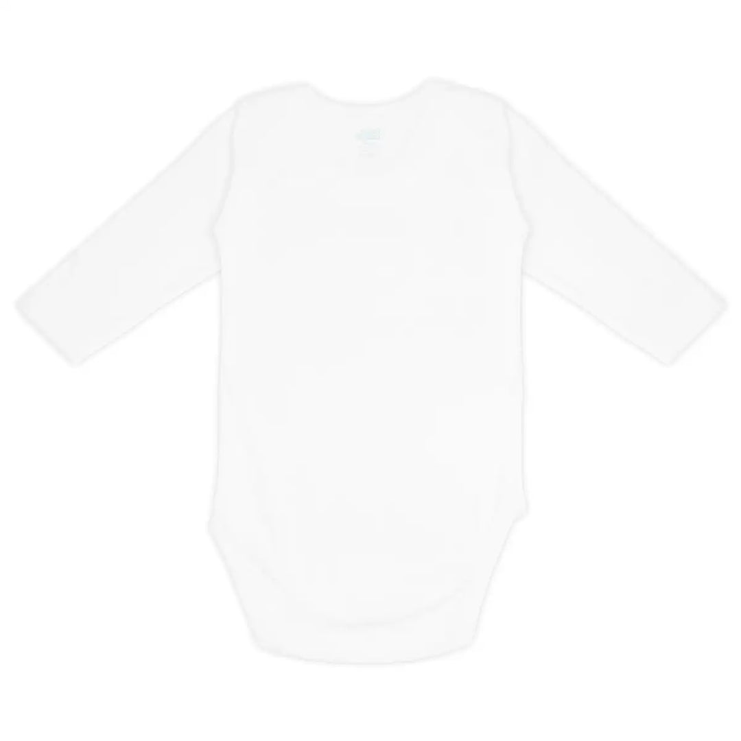Babies Basic 100% Super Combed Cotton, Long Sleeves Romper/Bodysuit, for New Born to 24months. Set of 9 - White