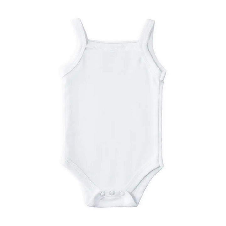Babies Basic 100% Super Combed Cotton, SleeveLess Romper/Bodysuit, for New Born to 24months. Set of 9 - White