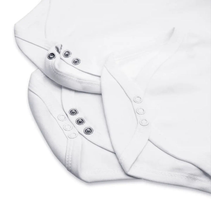Babies Basic 100% Super Combed Cotton, SleeveLess Romper/Bodysuit, for New Born to 24months. Set of 9 - White