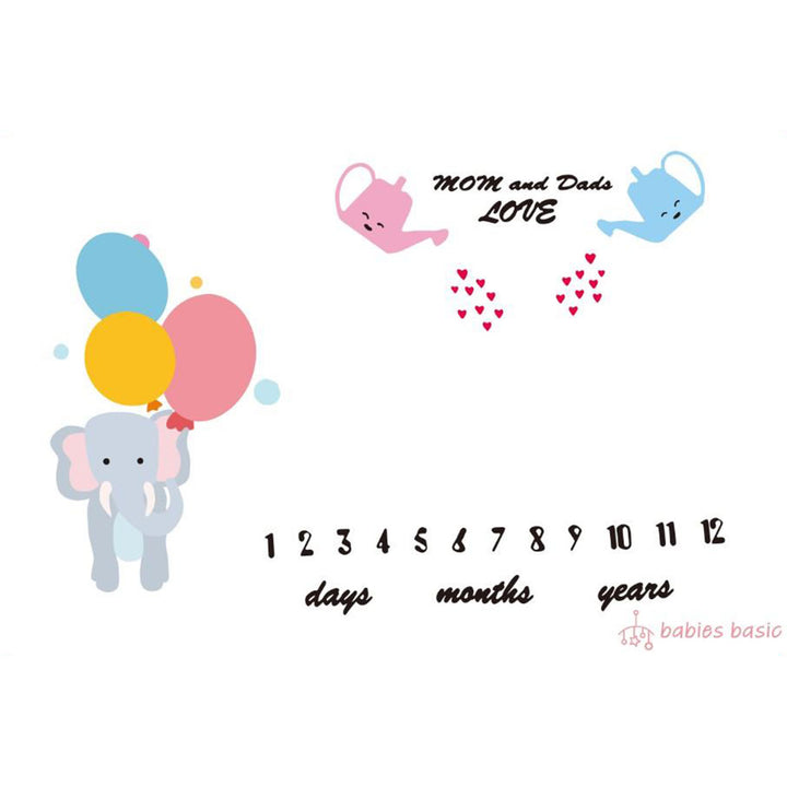 Customized Milestone Blanket - Mom & Dad Love