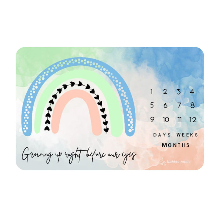 Customized Milestone Blanket - Rainbow